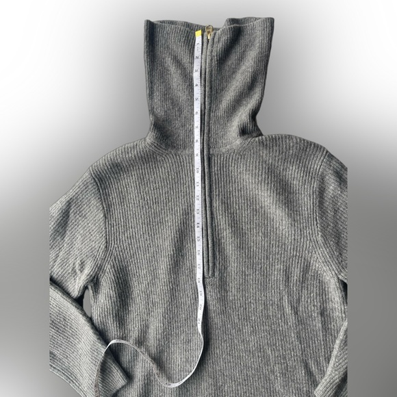 J.Crew Gray Half-zip stretch Sweater - Long Sleeve - Size M - Picture 9 of 15